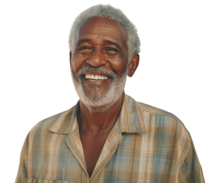 PSD retrato de um homem idoso na velhice