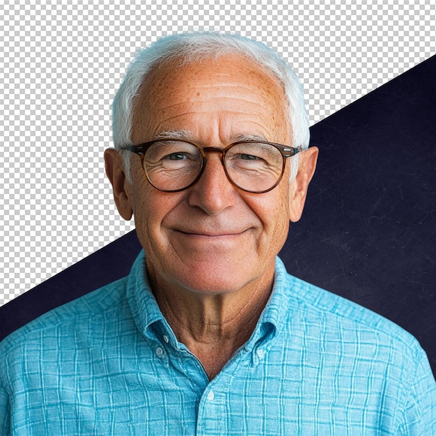 Retrato de um homem idoso sorridente