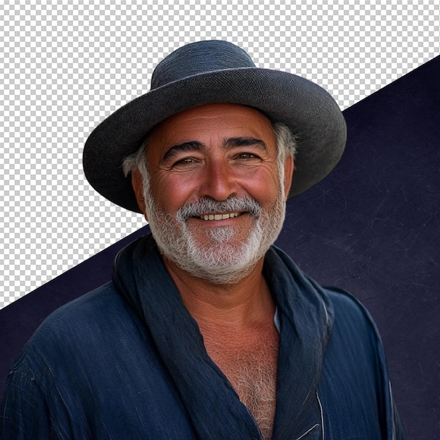 Retrato de um homem idoso sorridente