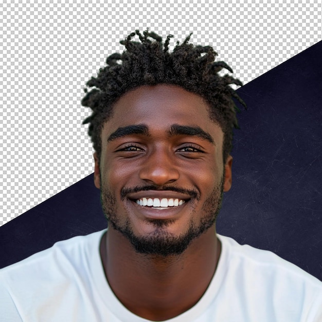 Retrato de um homem sorridente feliz