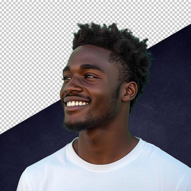 Retrato de um jovem feliz