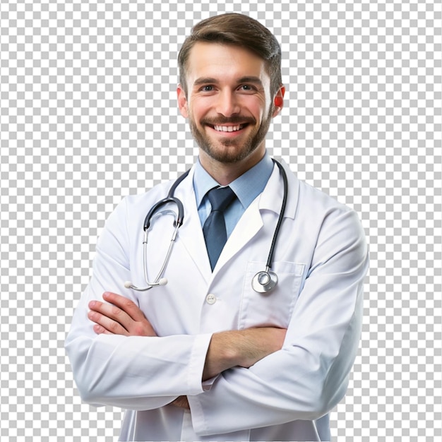 Retrato de um médico masculino sincero