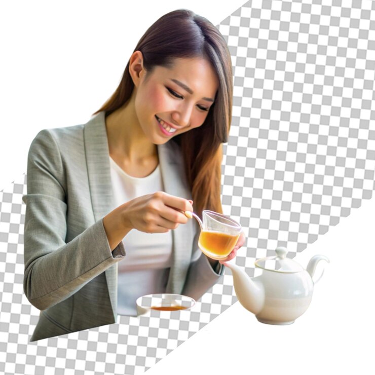 PSD retrato de uma jovem sorridente