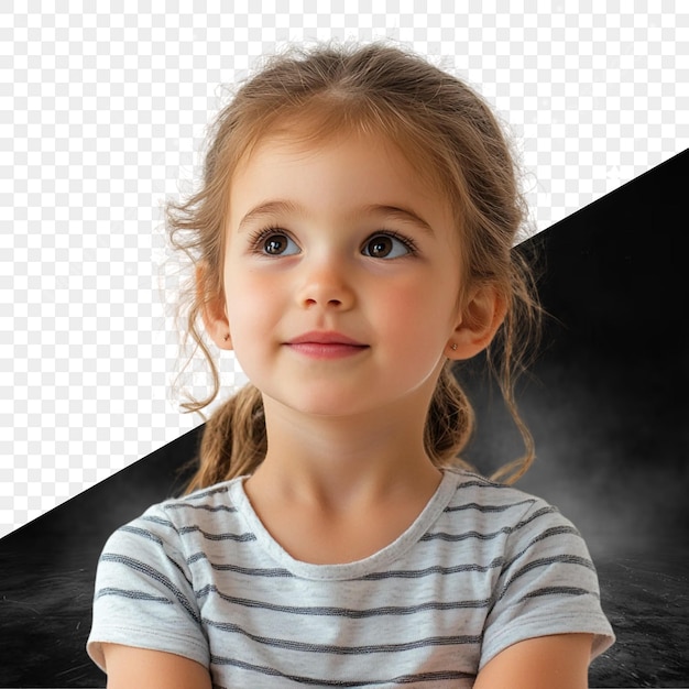 Retrato de uma menina adorável