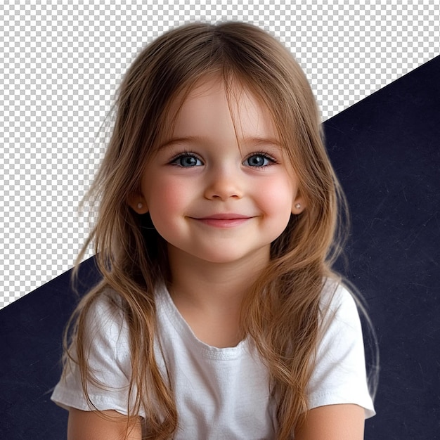 Retrato de uma menina adorável