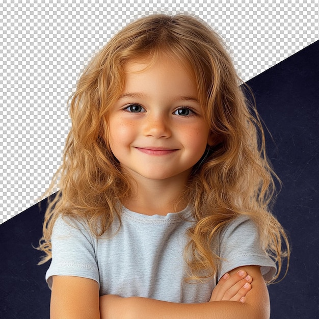 Retrato de uma rapariga adorável e sorridente