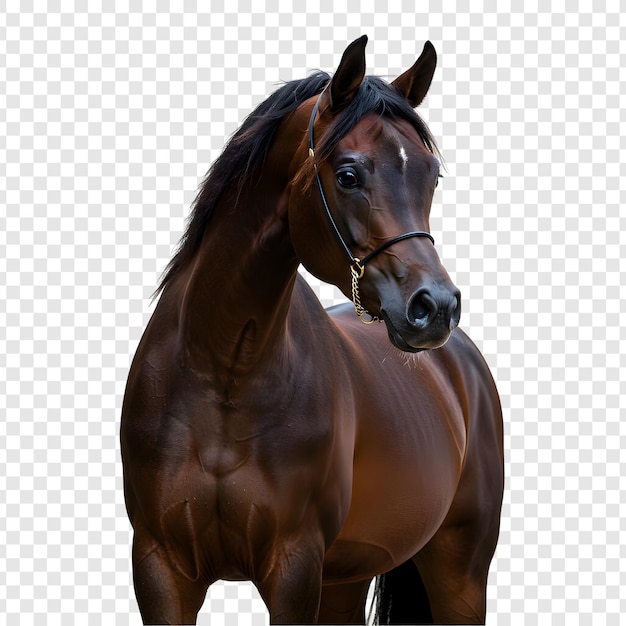 Retrato elegante de um cavalo árabe