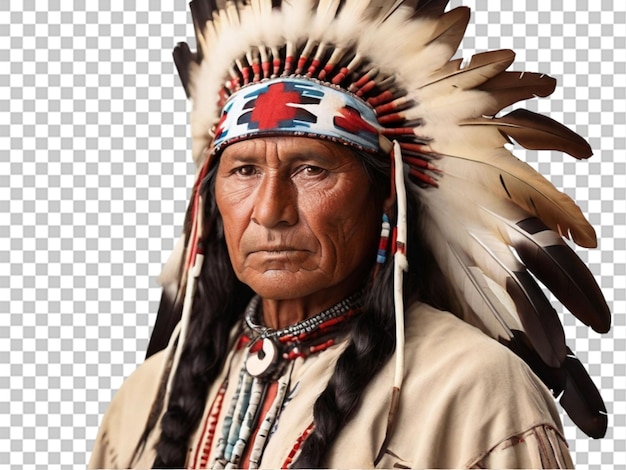PSD retrato generativo de um indiano americano vestindo roupas tradicionais