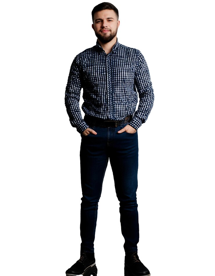 PSD retrato generativo de ia de solo un hombre blanco fondo creado por ai