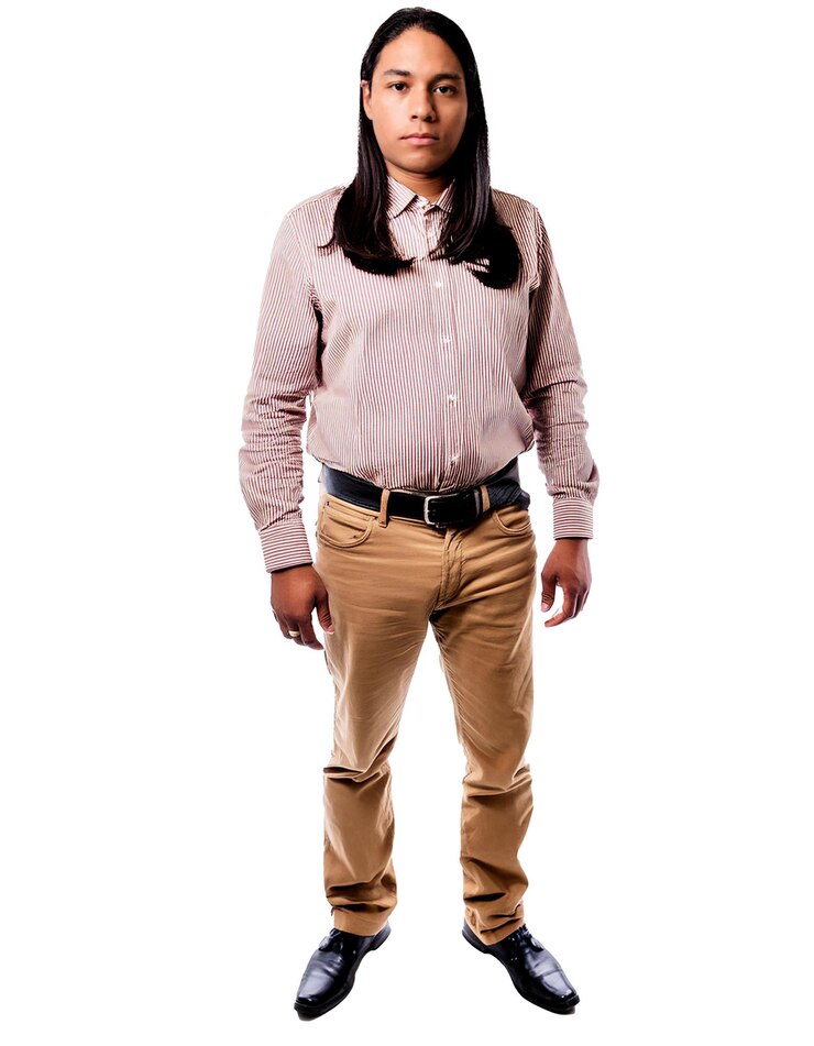 PSD retrato generativo de ia de solo un hombre blanco fondo creado por ai