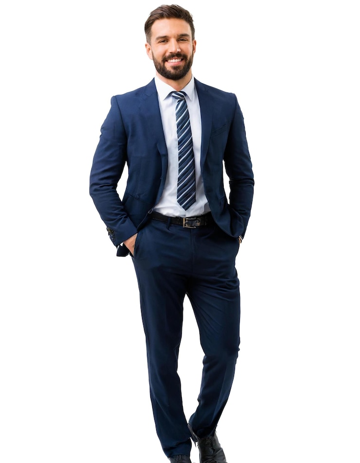 PSD retrato generativo de ia de solo un hombre blanco fondo creado por ai