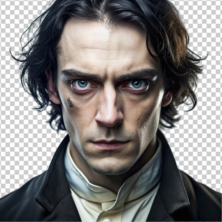 PSD el retrato de un hombre aterrador de victor frankenstein
