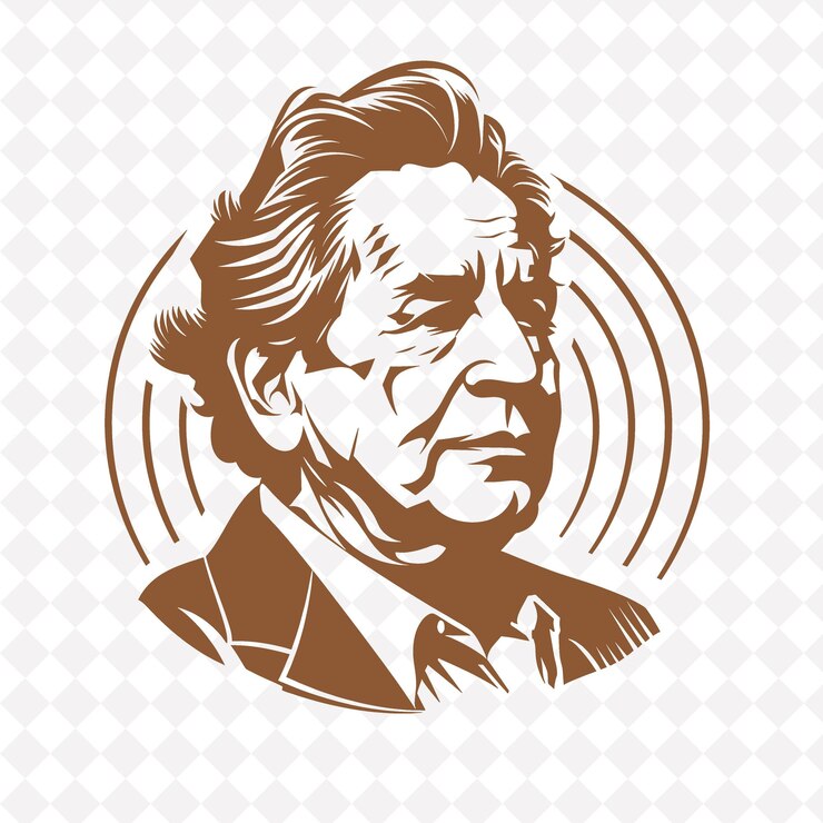 PSD un retrato de un hombre con cabello oscuro y un fondo oscuro