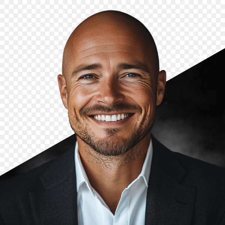 PSD retrato de un hombre de negocios confiado