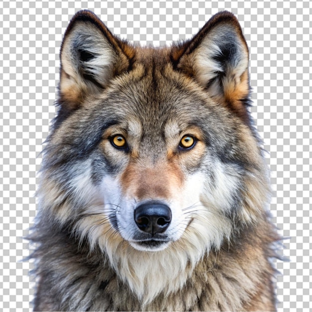 PSD el retrato de un lobo png