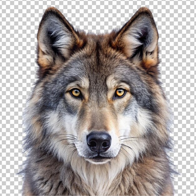 PSD el retrato de un lobo png