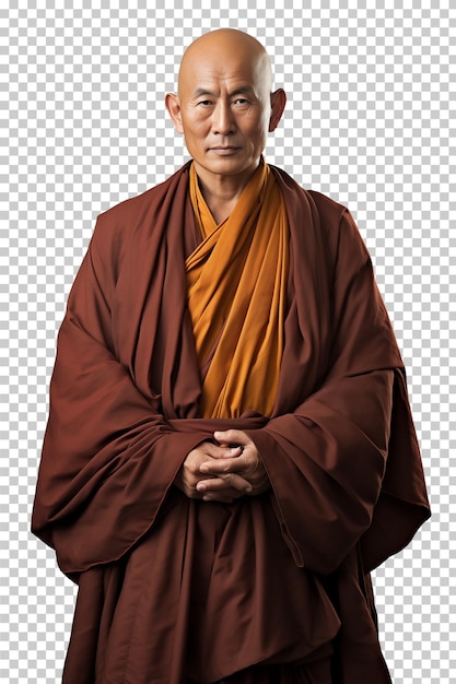 Retrato de monje aislado