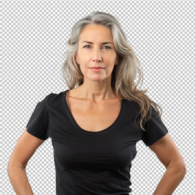 PSD retrato de una mujer anciana