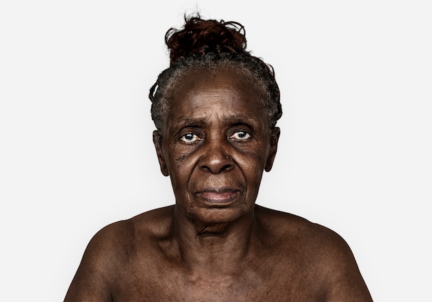 PSD retrato de una mujer congoleña