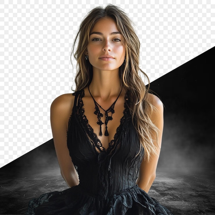 PSD el retrato de una mujer hermosa