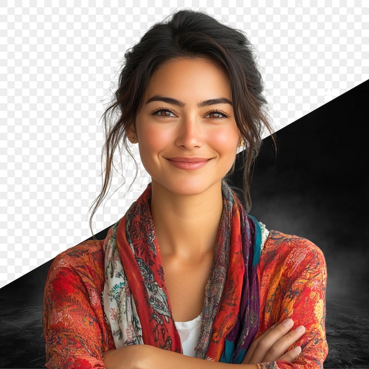 PSD retrato de una mujer hermosa