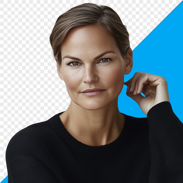 PSD el retrato de una mujer hermosa