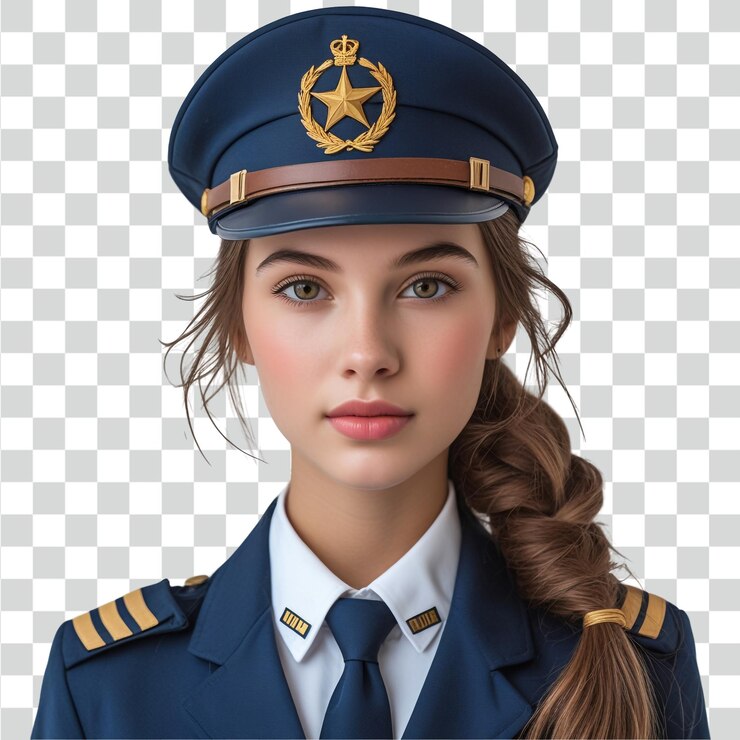 Retrato de una mujer piloto