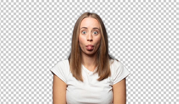 retrato de mujer rubia con rostro expresivo