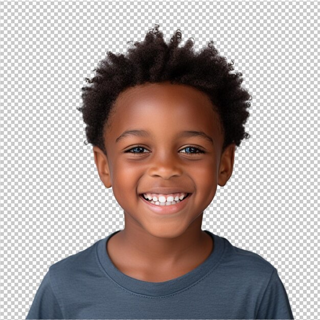 Retrato de un niño pequeño sonriente aislado