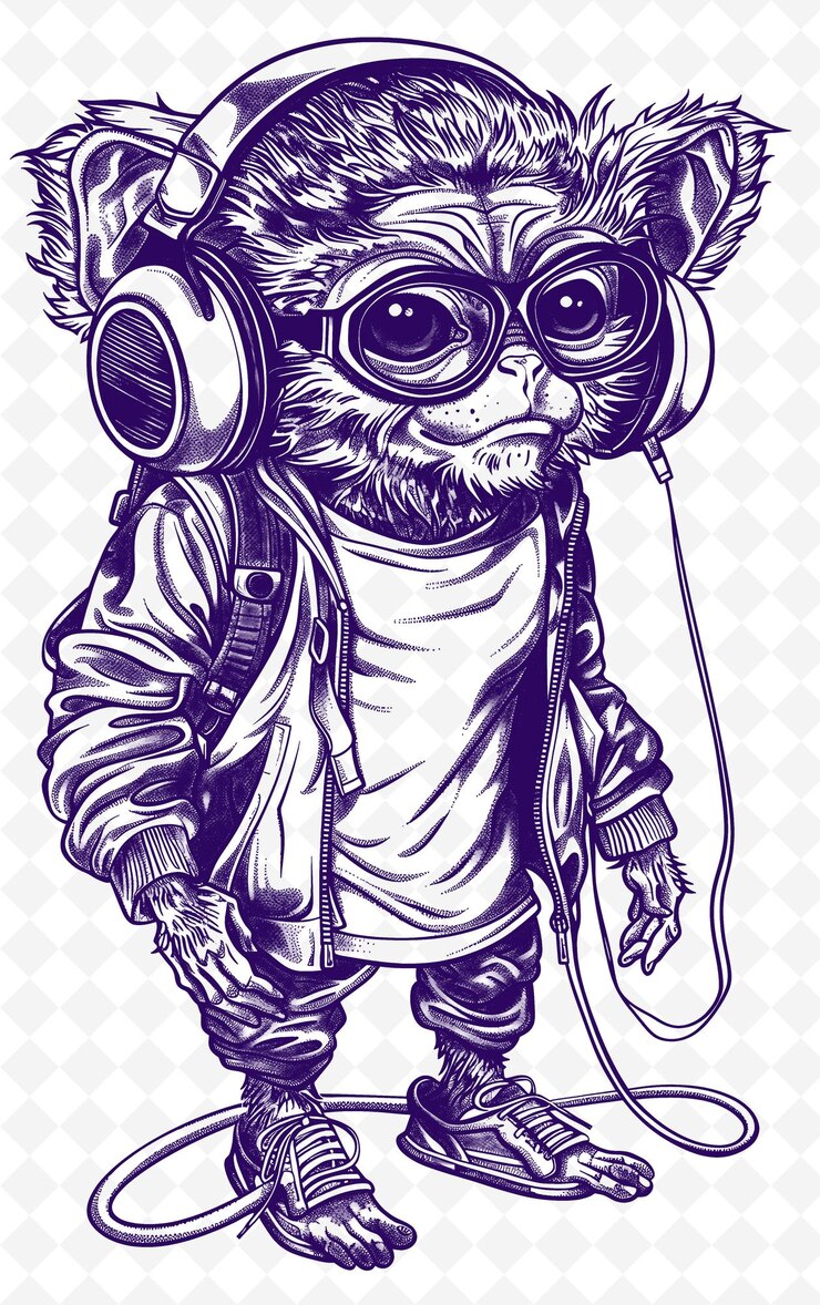 PSD retratos e artes animais gráficos vectoris impressíveis e descarregamentos digitais para amantes de animais