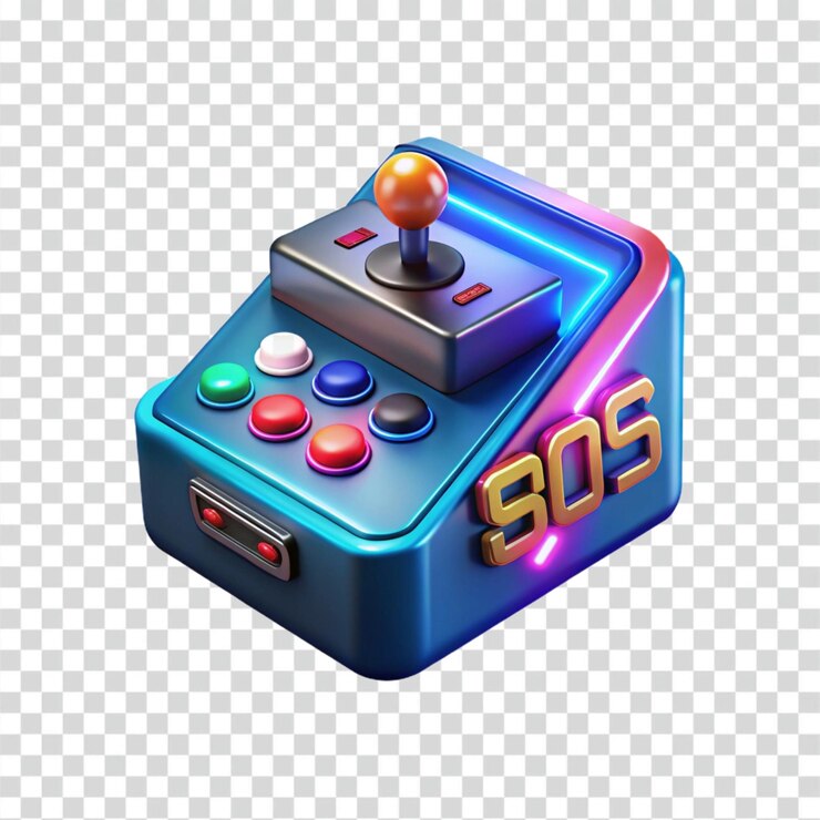 PSD retro arcade joystick sos (sistema de ayuda para los juegos de arcade)