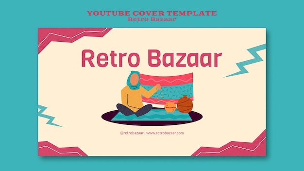 Retro-Basar-YouTube-Cover-Vorlage