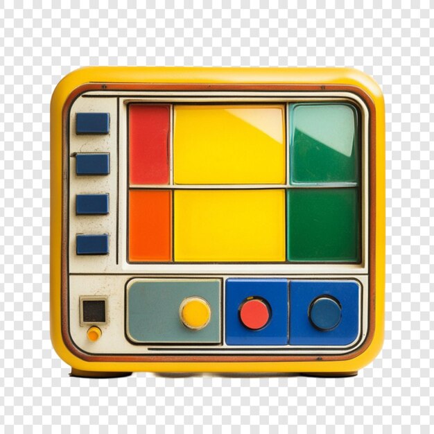 Retro Colorful Control Panel Vintage Device Buttons Display