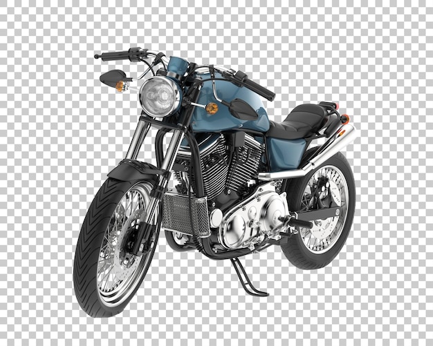 Retro-Fahrrad auf transparentem Hintergrund. 3D-Rendering - Abbildung