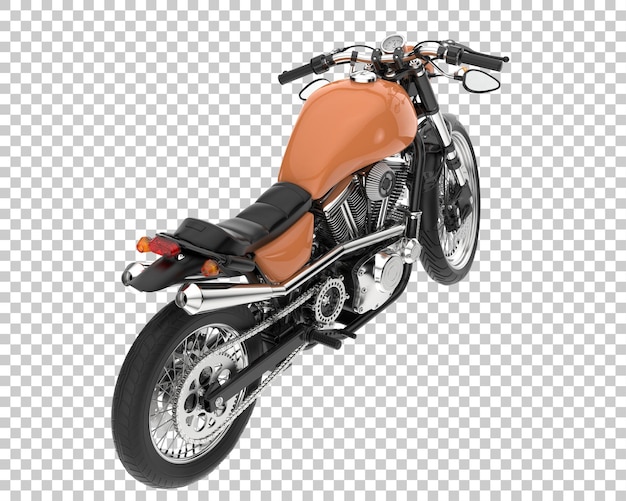 Retro-Fahrrad auf transparentem Hintergrund. 3D-Rendering - Abbildung