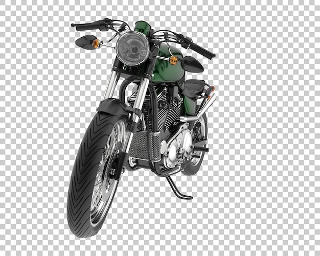 Retro-Fahrrad auf transparentem Hintergrund. 3D-Rendering - Abbildung