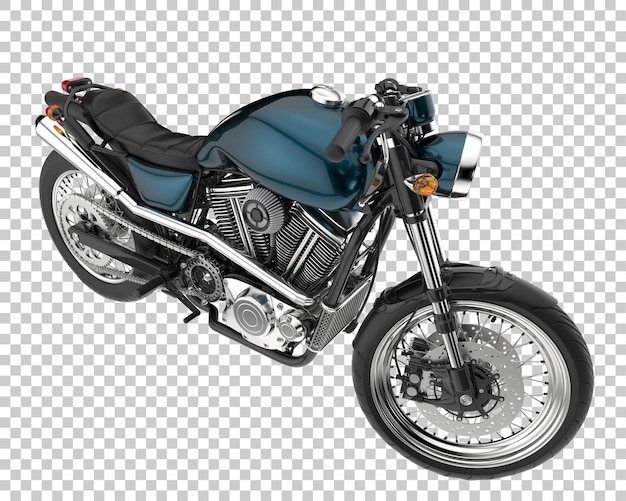 Retro-Fahrrad auf transparentem Hintergrund. 3D-Rendering - Abbildung
