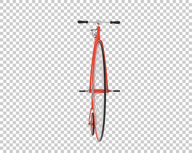 PSD retro-fahrrad isoliert auf durchsichtigem hintergrund 3d-rendering-illustration