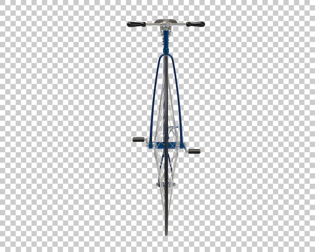 Retro-fahrrad isoliert auf durchsichtigem hintergrund 3d-rendering-illustration