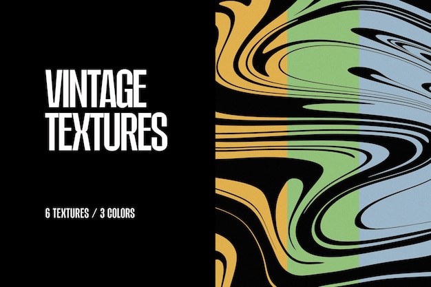 Retro flüssige Textur