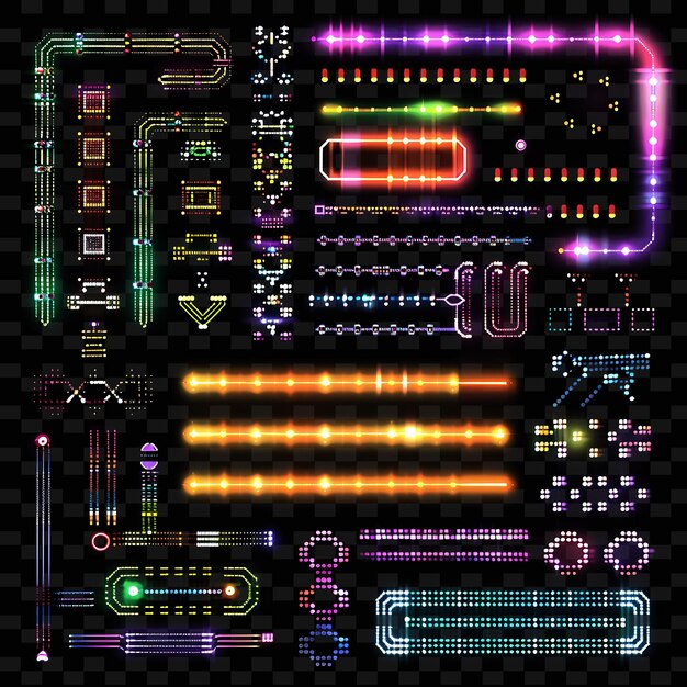 Retro inspirado en juegos Led Pixel Art Lights con 8 bits de color Y2K luz de neón fondo decorativo