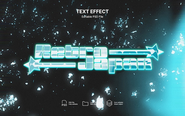 Retro-Japan-Text-Effekt