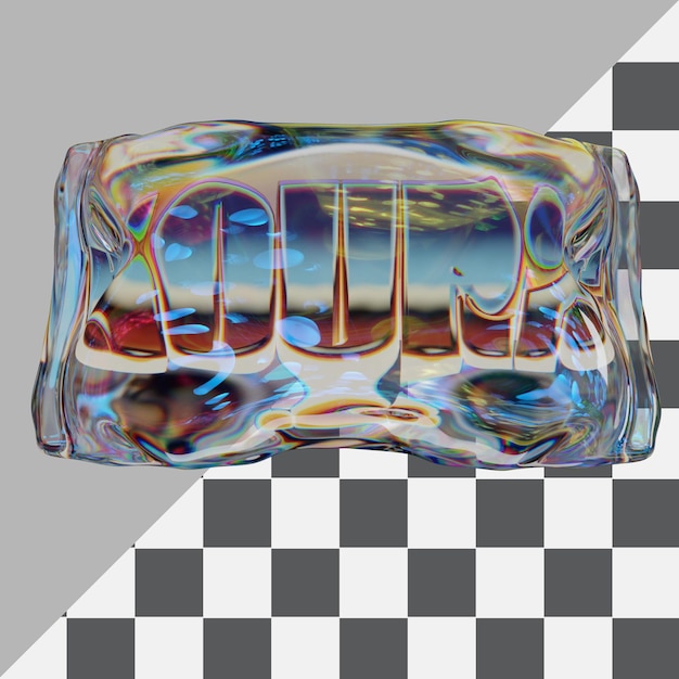 Retro-Klassischer Text 3D-Rendering mit durchsichtigem Hintergrund