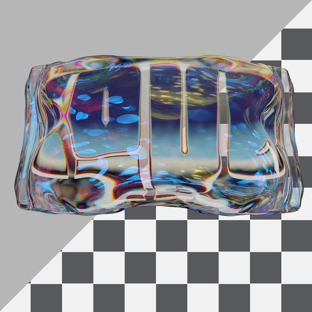 Retro-Klassischer Text 3D-Rendering mit durchsichtigem Hintergrund
