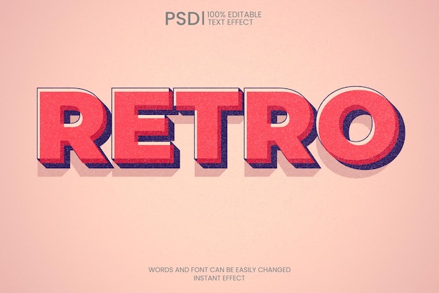 PSD retro-poster-text-effekt