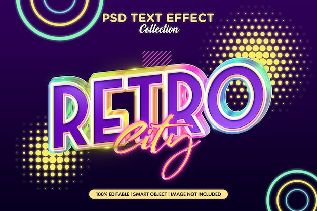 PSD retro-stadt-textstil