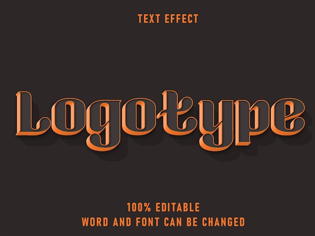 Retro-Stil des Logo-Textes