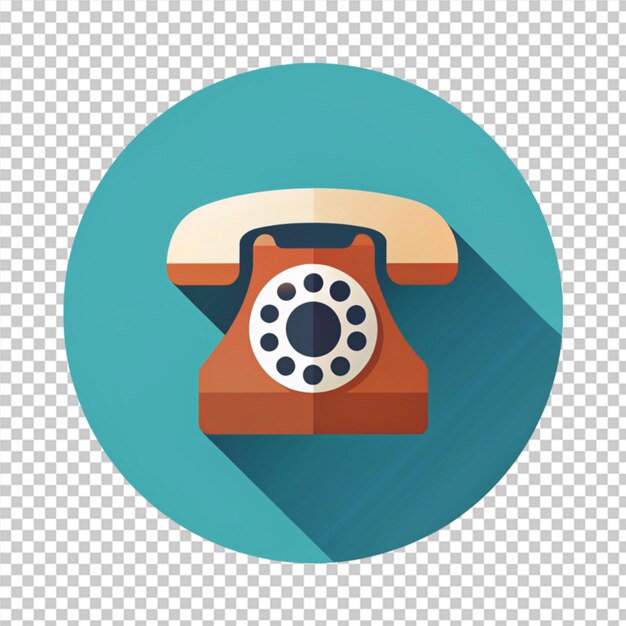 PSD retro telefone fixo ou telefone isolado