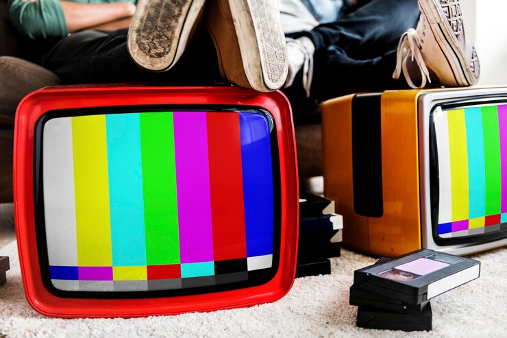 PSD retro televisions editable mockup psd