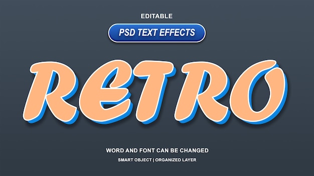 Retro-Text-Effekte mit redigierbarer 3D-Typographie